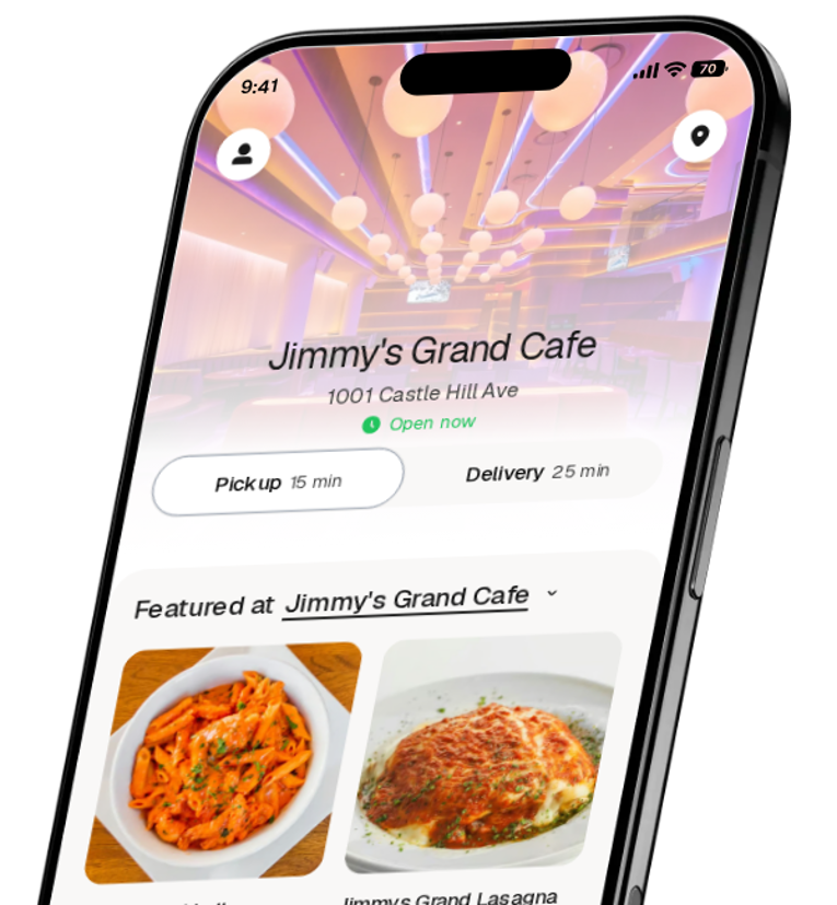 Jimmy's Grand Cafe app preview