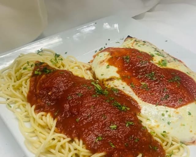 Eggplant Parmigiana.